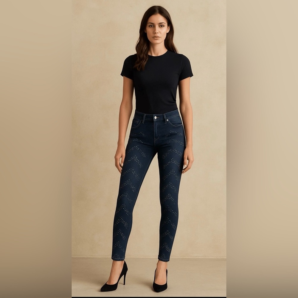 PTCL Shiny Stones Wave Skinny Jeans 27in